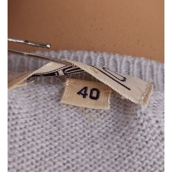 Malo Cashmere Cardigan Size 40 US 8 M Womens Pale Blue Sweater $550 - Picture 9 of 11